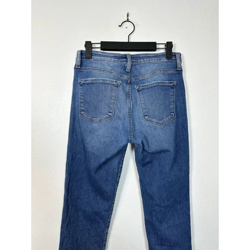 Flying Monkey Jeans Size 26 Slit Ankle Dark Stretch Denim Women’s Y3013 Slim Leg